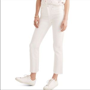 Madewell white Cali Demi boot jeans 29